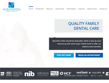 Tablet Screenshot of mullumdental.com.au